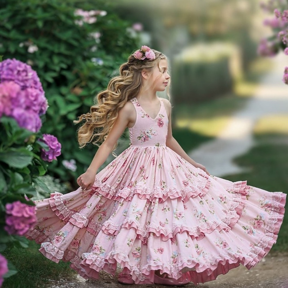 NWT Dollcake Her Rose Garden Frock Dress Size 1